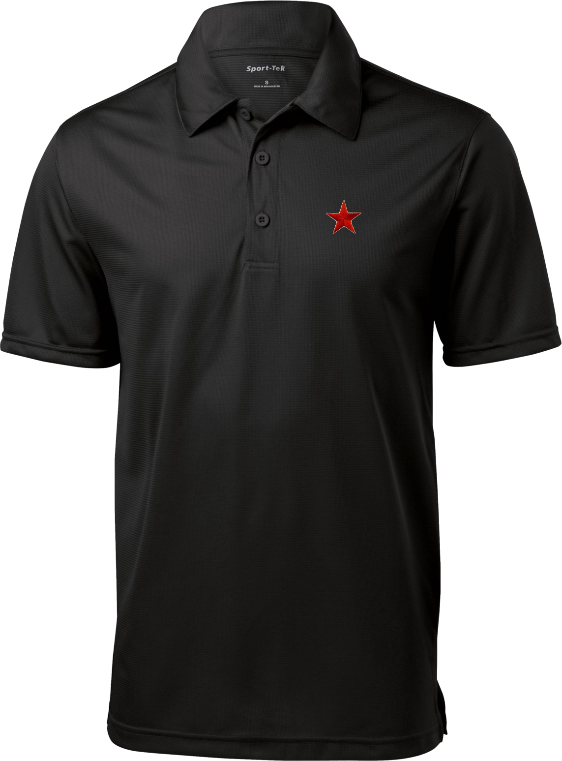 Buy Cool Shirts Red Star Patch Pocket Print Textured Polo | eBay